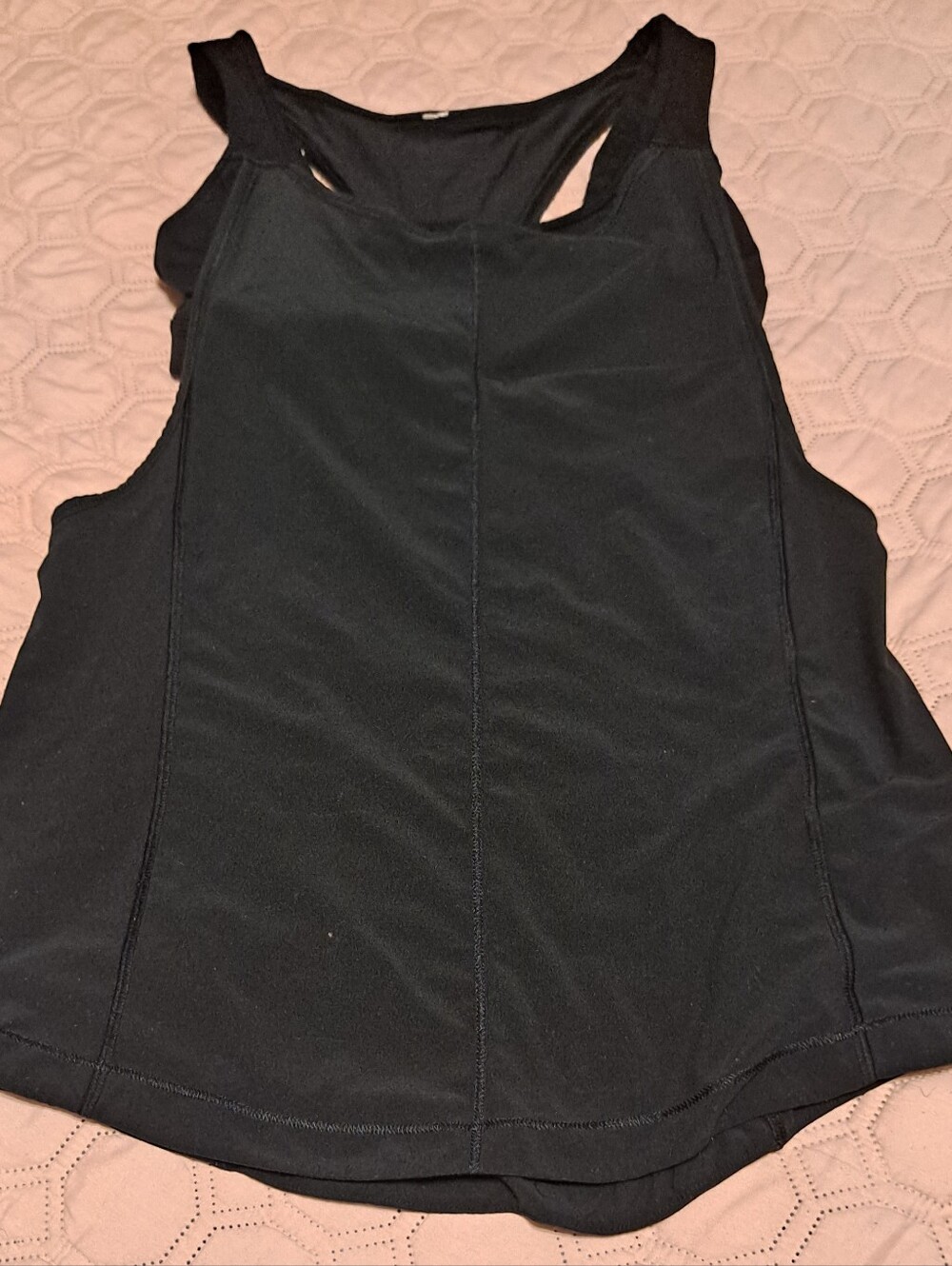 Lululemon Black Women’s Active Tank Top - Sleek Racerback Sz M Built In Bra